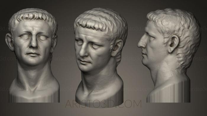Busts and heads antique and historical (BUSTA_0227) 3D model for CNC machine